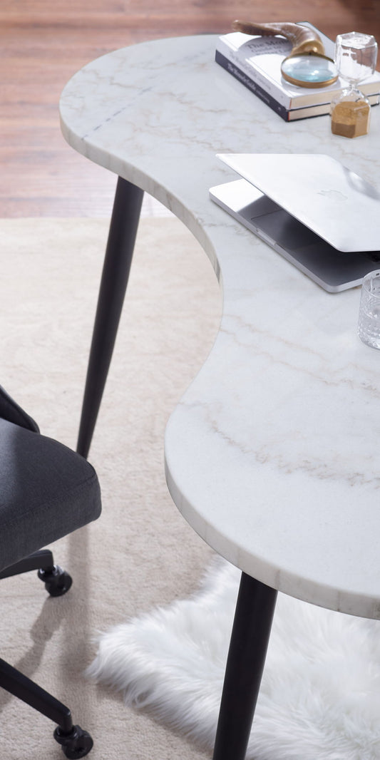 Kinsley - Desk And Chair - Dark Gray - Hornell Furniture Outlet