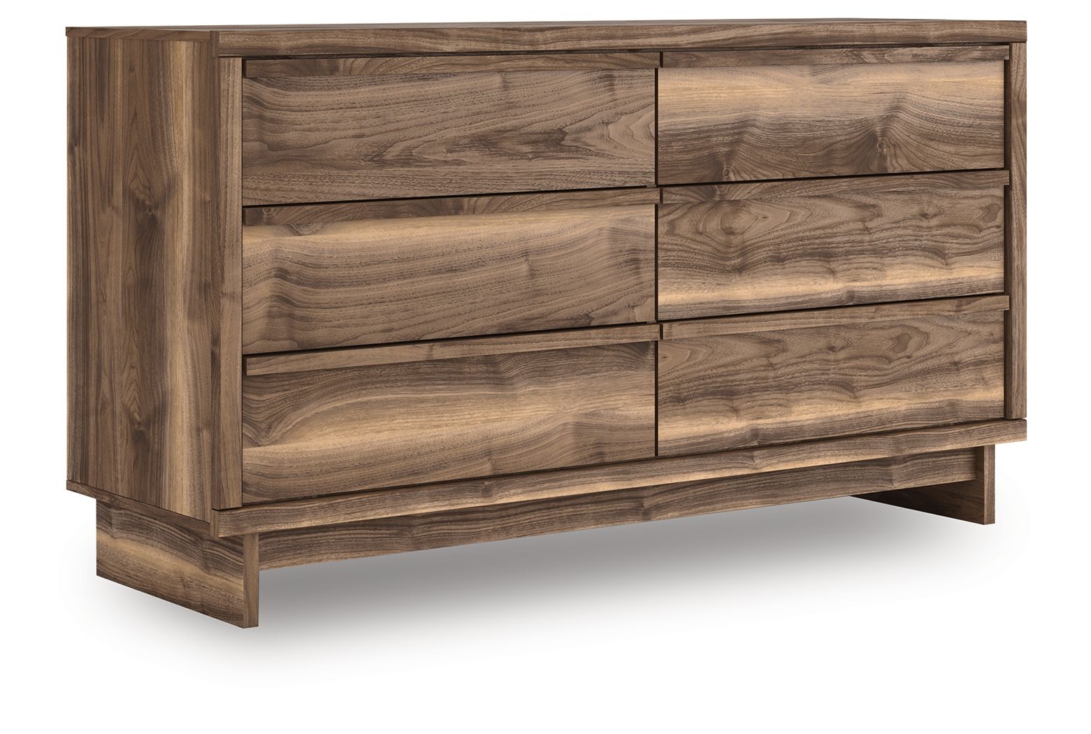 Chirason - Brown - Six Drawer Dresser - Hornell Furniture Outlet
