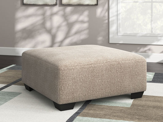 Seyler Lane - Beige - Oversized Accent Ottoman - Hornell Furniture Outlet