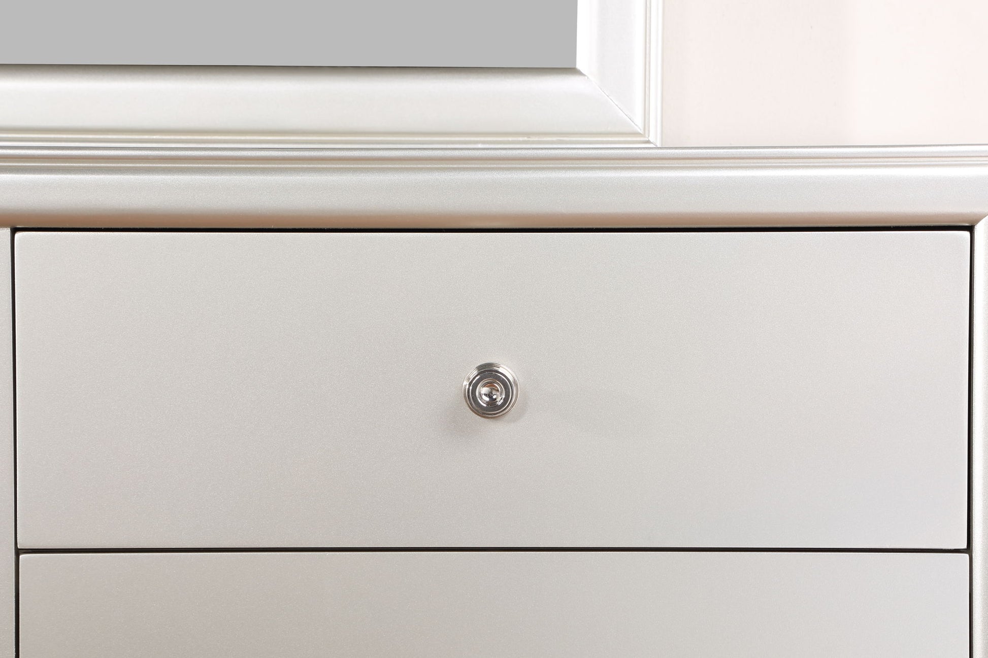 Omni - Dresser And Mirror - Pearl Silver - Hornell Furniture Outlet