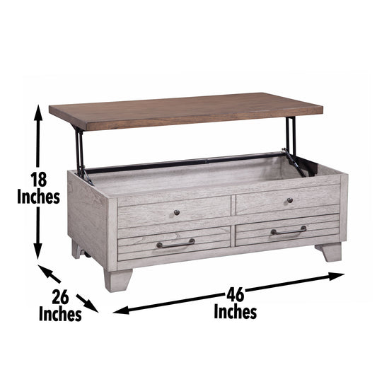 Bear Creek - 3 Piece Table Set - White - Hornell Furniture Outlet