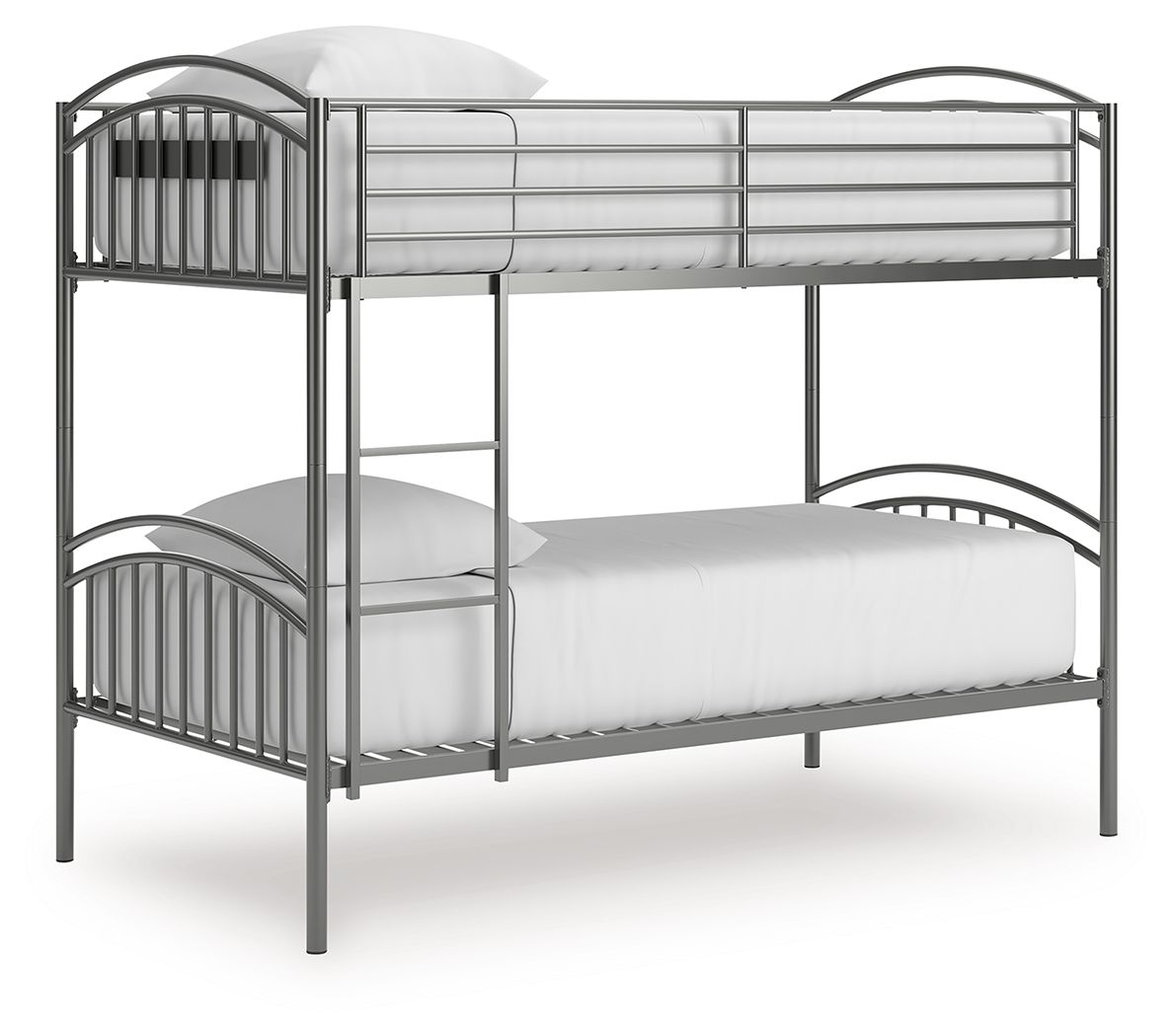 Lanceburg - Twin/Twin Bunk Bed With Ladder - Gray - Hornell Furniture Outlet