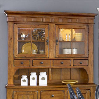 Treasures - Hutch - Light Brown - Hornell Furniture Outlet