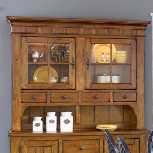 Treasures - Hutch - Light Brown - Hornell Furniture Outlet