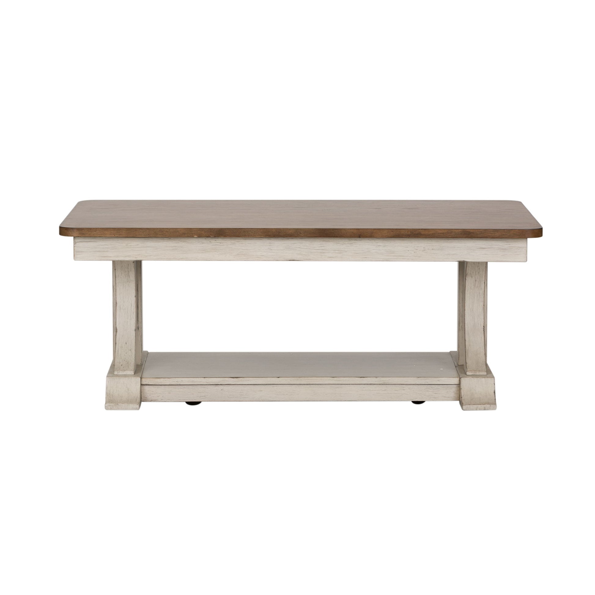 Farmhouse Reimagined - Rectangular Cocktail Table - White - Hornell Furniture Outlet
