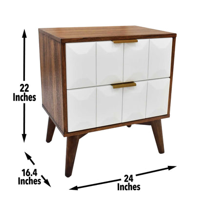 Ginny - Nightstand - Dark Brown - Hornell Furniture Outlet