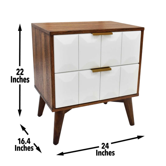 Ginny - Nightstand - Dark Brown - Hornell Furniture Outlet