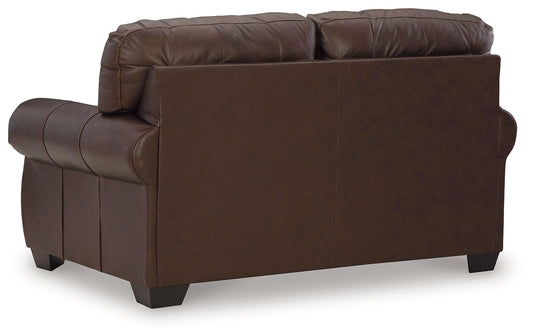 Colleton - Dark Brown - Loveseat - Hornell Furniture Outlet