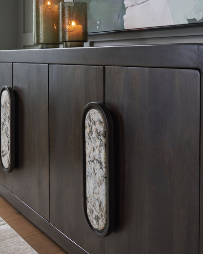 Elliston - Espresso Brown - Accent Cabinet - Hornell Furniture Outlet