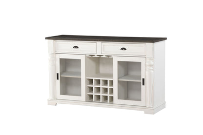 Joanna - Server - Two Tone - Hornell Furniture Outlet