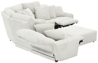 Majesty - Deep Seating Power Reclining Sectional - Hornell Furniture Outlet