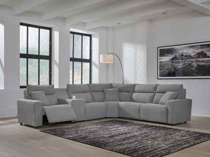 ModMax II - Salt And Pepper - Reclining Sectional - Hornell Furniture Outlet