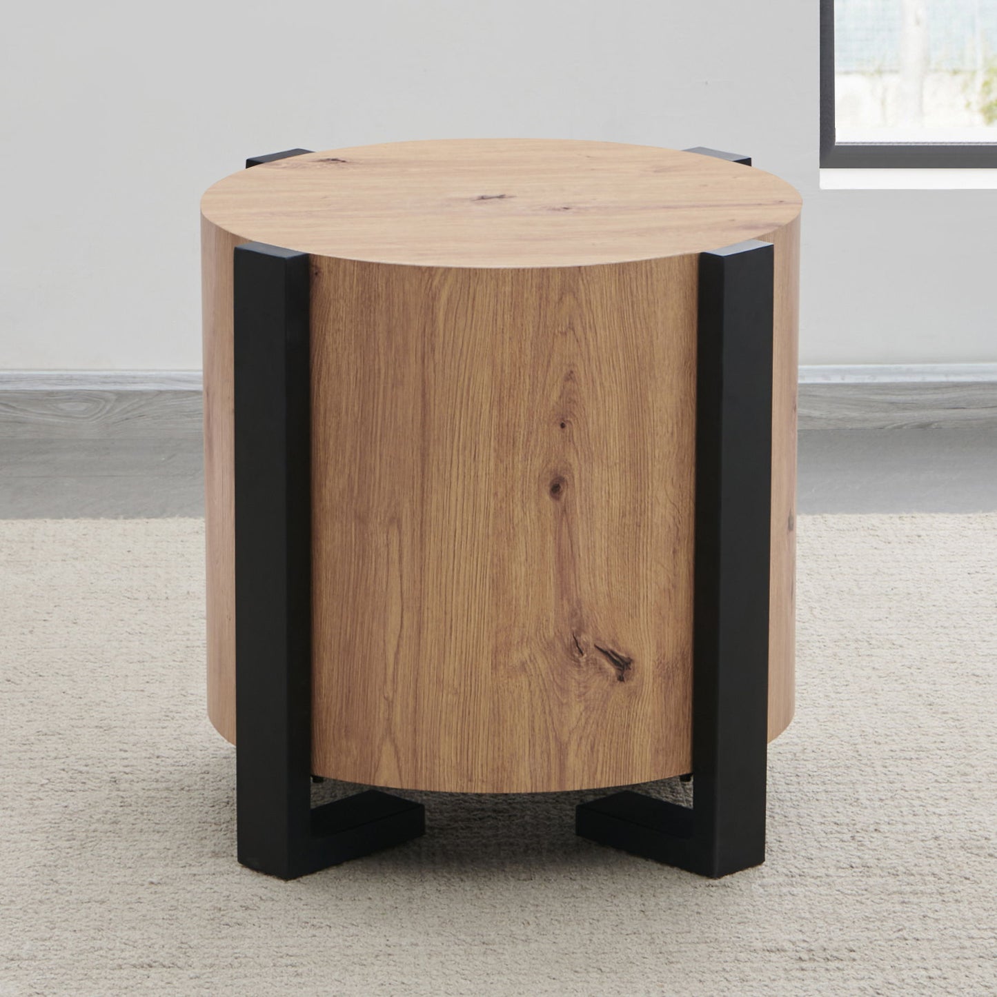 Darcie - Faux Wood Round Table - Hornell Furniture Outlet