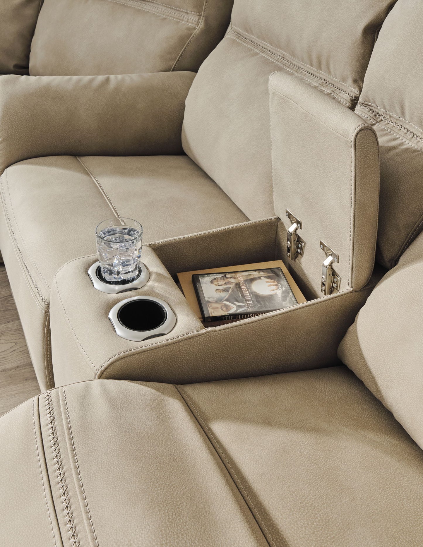 Next - Gen Durapella - Reclining Power Loveseat With Console - Hornell Furniture Outlet