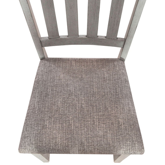 Newport - Splat Back Side Chair (RTA) - Gray - Hornell Furniture Outlet