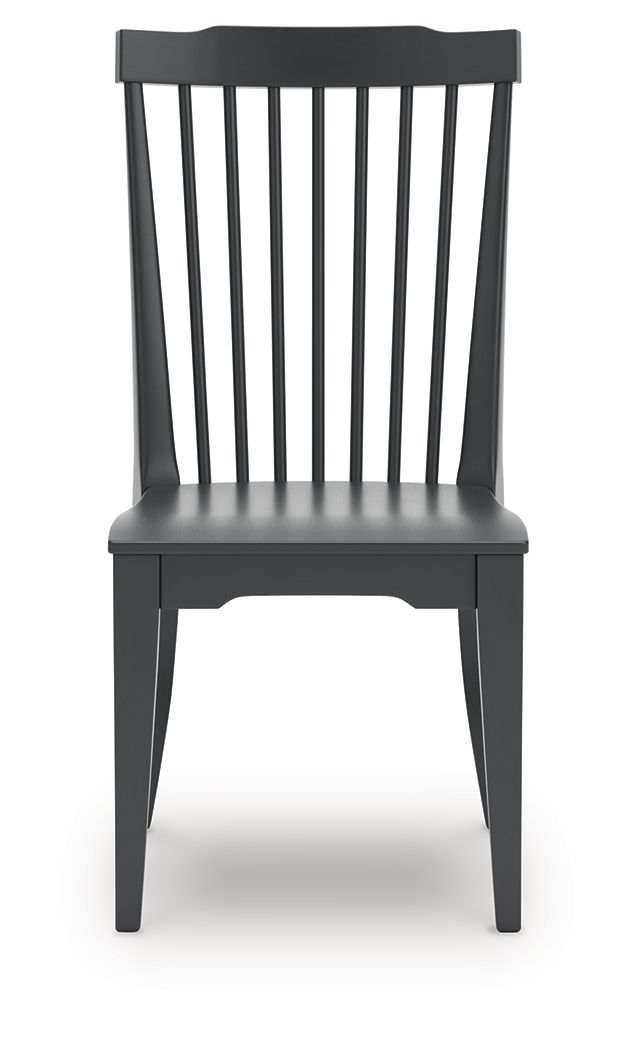 Brenkerton - Black - Dining Room Side Chair (Set of 2) - Hornell Furniture Outlet