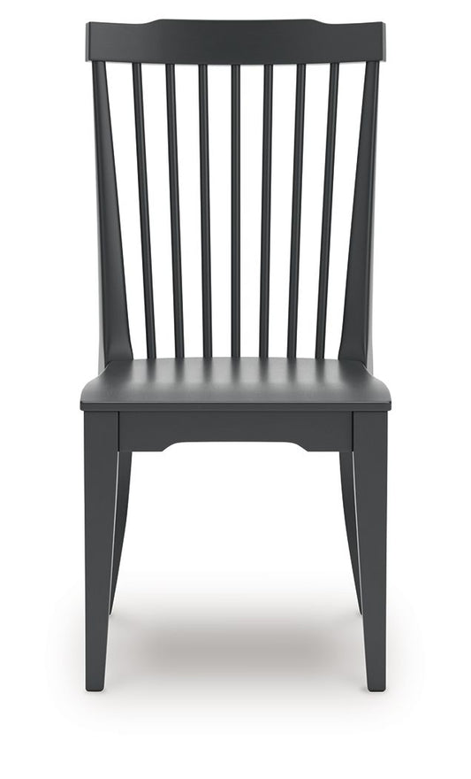 Brenkerton - Black - Dining Room Side Chair (Set of 2) - Hornell Furniture Outlet