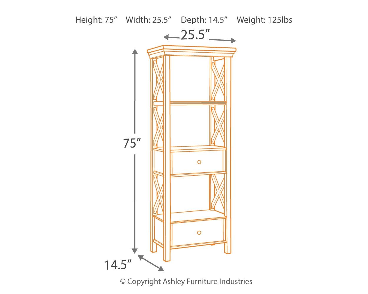 Bolanburg - Antique White - Display Cabinet - Hornell Furniture Outlet