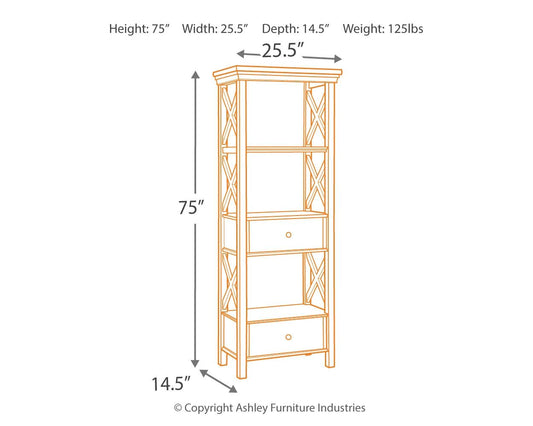 Bolanburg - Antique White - Display Cabinet - Hornell Furniture Outlet