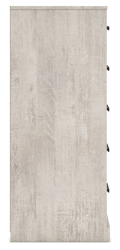 Shawburn - Gray - Five Drawer Chest - Hornell Furniture Outlet