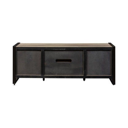Sun Valley - 64" TV Console With Faux Metal - Light Brown - Hornell Furniture Outlet