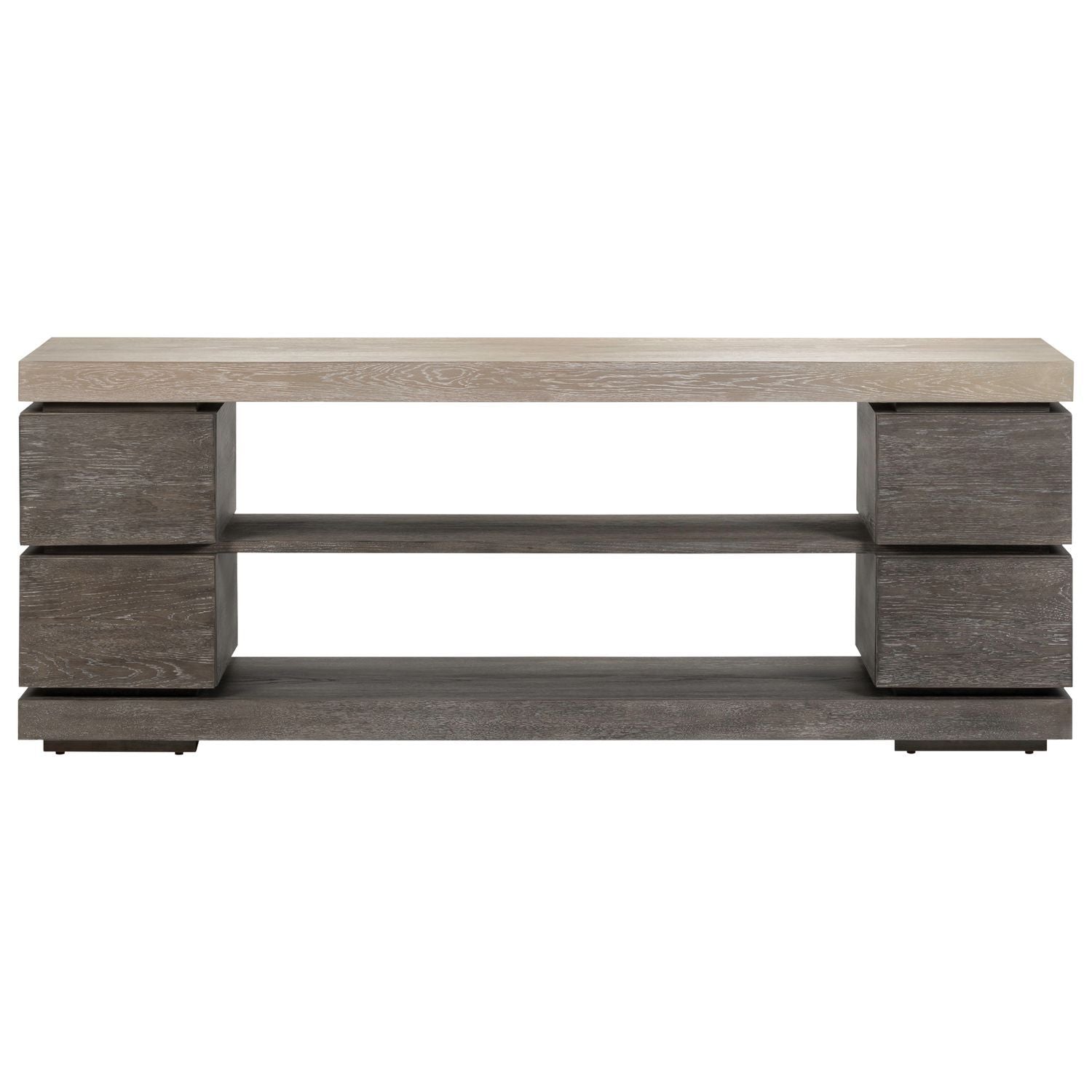 Piedmont - 84'' TV Console - Charcoal / Ash - Hornell Furniture Outlet