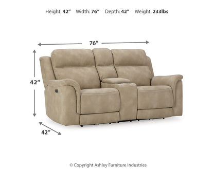 Next - Gen Durapella - Reclining Power Loveseat With Console - Hornell Furniture Outlet