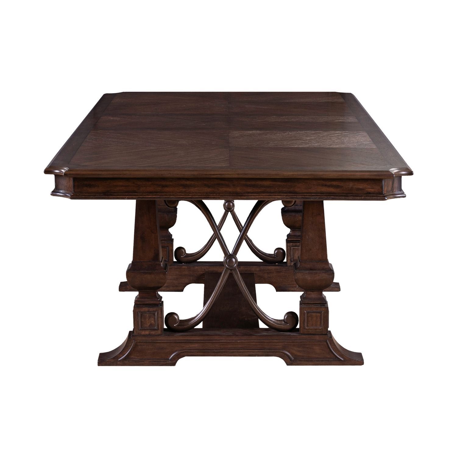 Provence Park - Trestle Table - Brown - Hornell Furniture Outlet