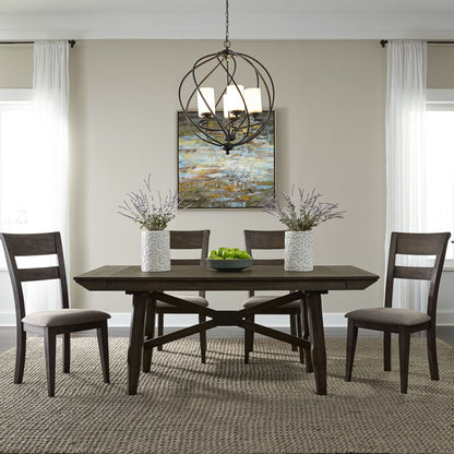 Double Bridge - Trestle Table Set - Hornell Furniture Outlet
