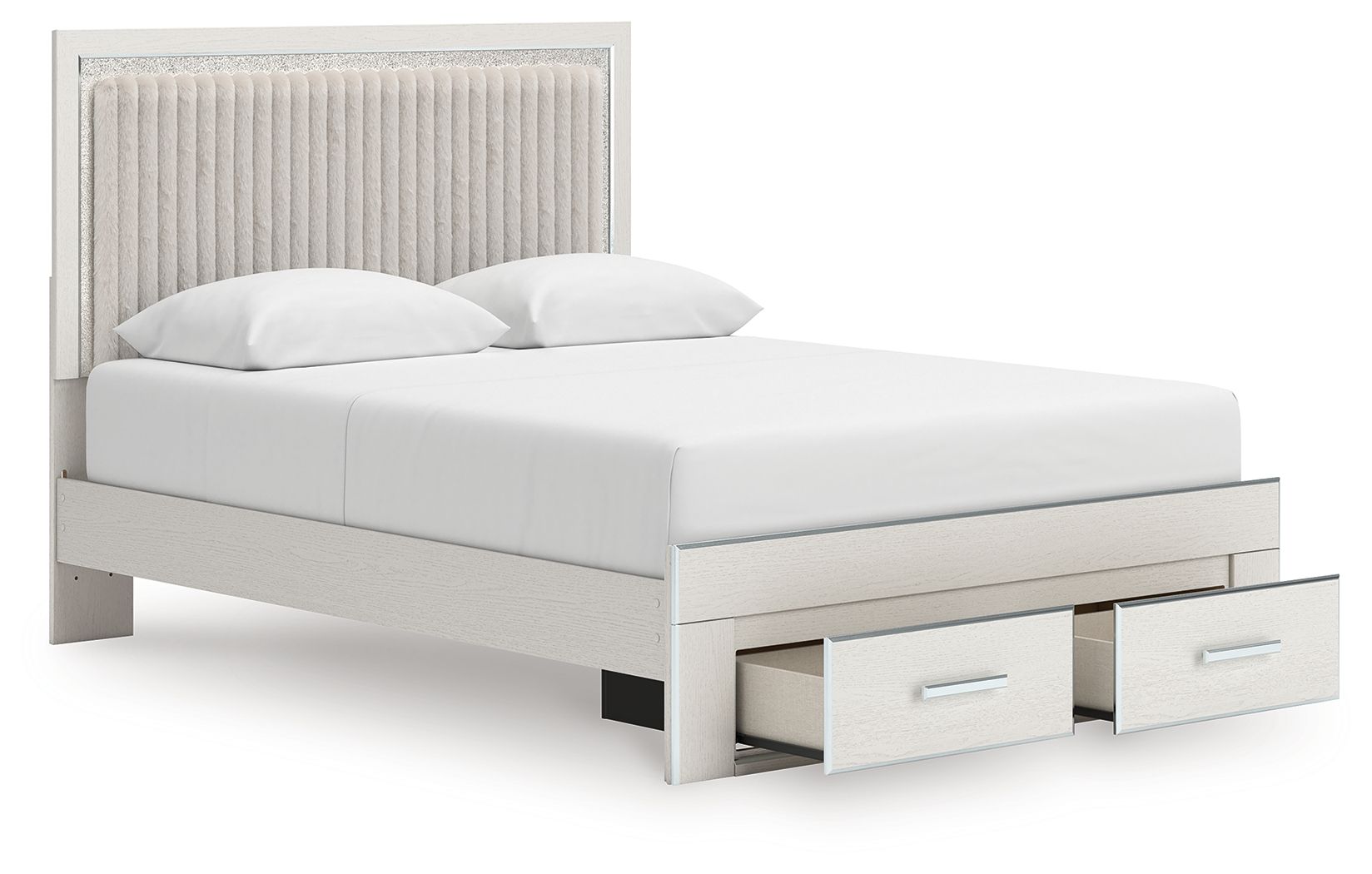 Zuraleus - Upholstered Panel Platform Storage Bed - Hornell Furniture Outlet