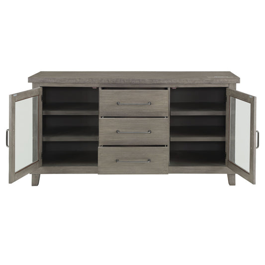 Mila - Server - Dark Gray - Hornell Furniture Outlet