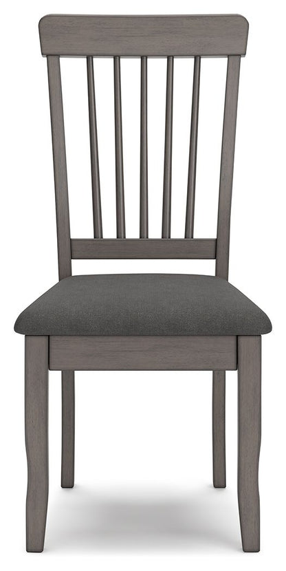 Shullden - Gray - Dining Room Side Chair (Set of 2) - Hornell Furniture Outlet