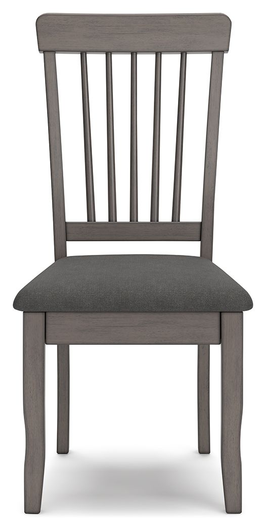 Shullden - Gray - Dining Room Side Chair (Set of 2) - Hornell Furniture Outlet