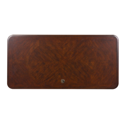 Brayton Manor - Jr Executive Desk - Dark Brown - Hornell Furniture Outlet
