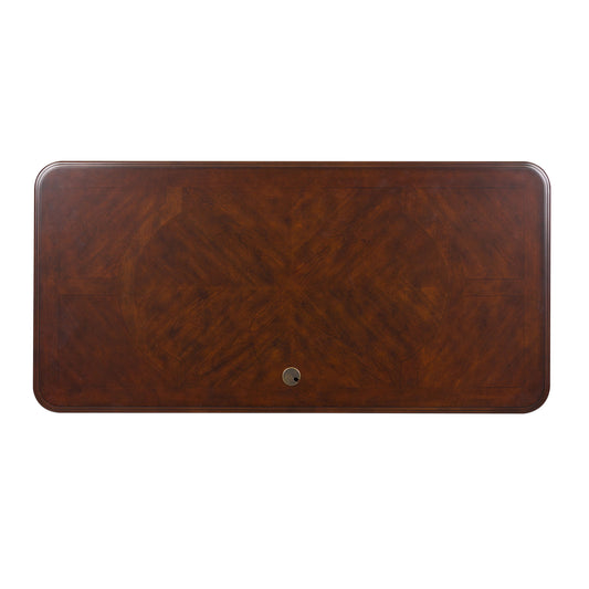 Brayton Manor - Jr Executive Desk - Dark Brown - Hornell Furniture Outlet