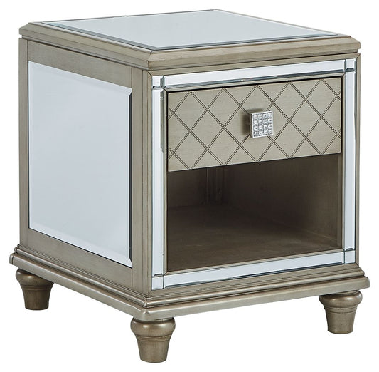 Chevanna - Platinum - Rectangular End Table - Hornell Furniture Outlet