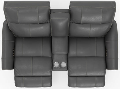 Fredda - Power Recliner Console Loveseat - Hornell Furniture Outlet