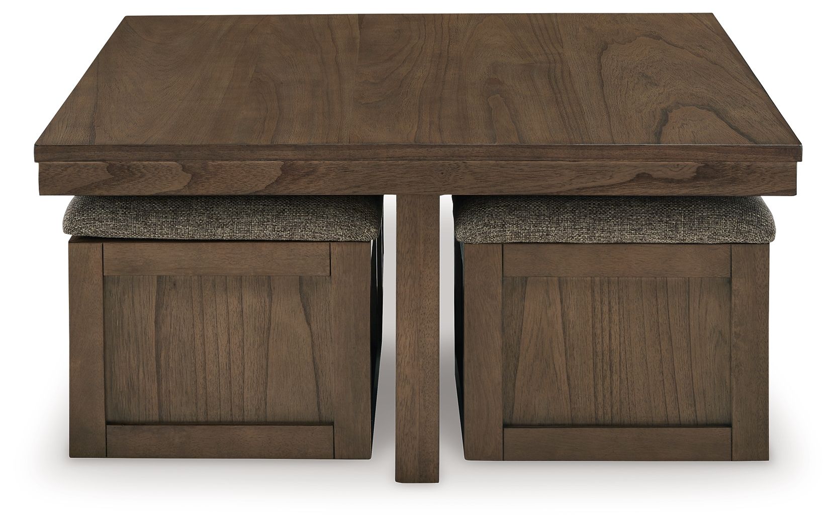 Boardernest - Brown - Cocktail Table With 4 Stools (Set of 5) - Hornell Furniture Outlet