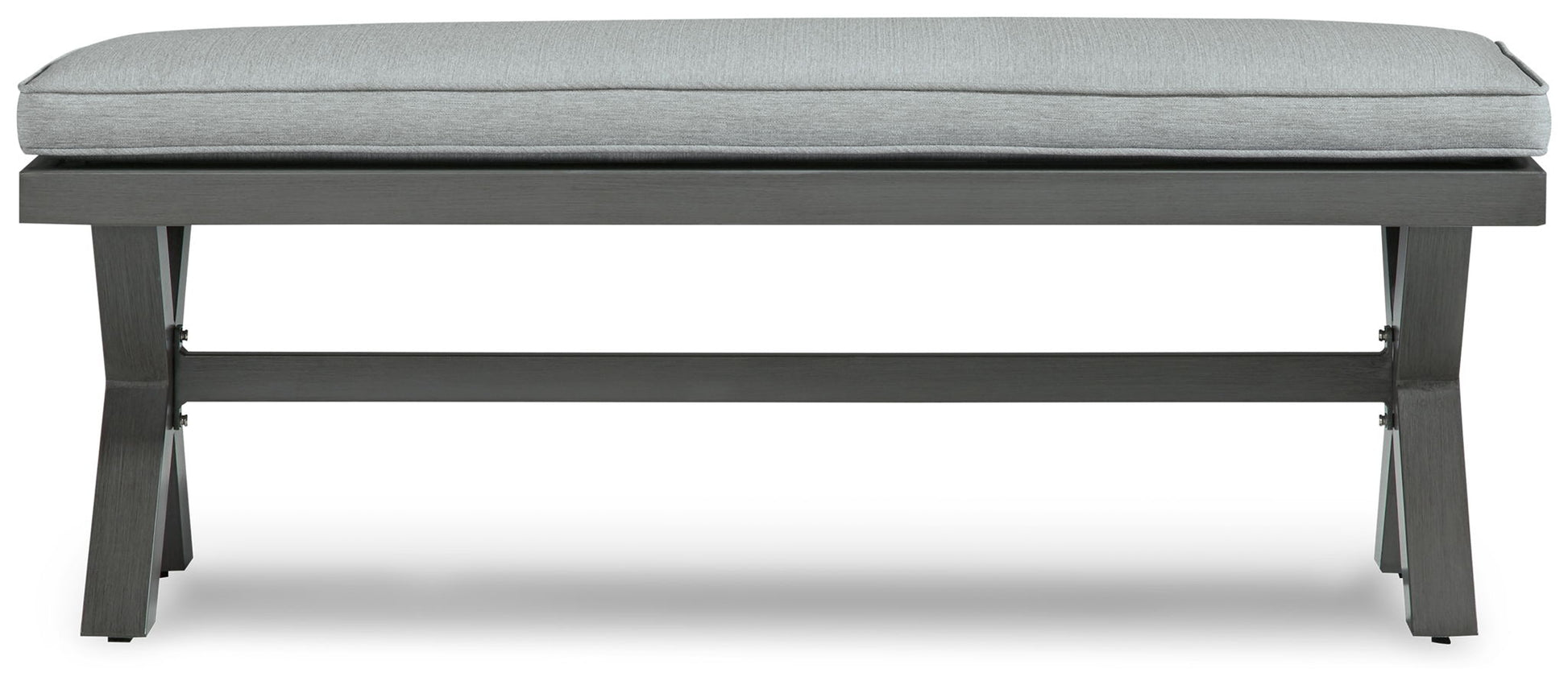Elite Park - Gray - Bench With Cushion - Hornell Furniture Outlet