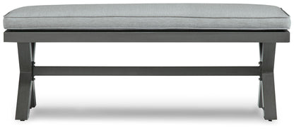 Elite Park - Gray - Bench With Cushion - Hornell Furniture Outlet