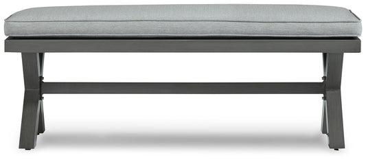 Elite Park - Gray - Bench With Cushion - Hornell Furniture Outlet