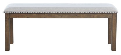 Moriville - Beige - Upholstered Bench - Hornell Furniture Outlet