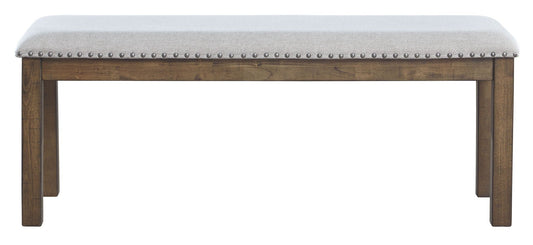 Moriville - Beige - Upholstered Bench - Hornell Furniture Outlet