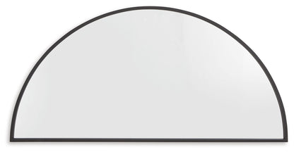 Denlow - Black - Accent Mirror - Hornell Furniture Outlet
