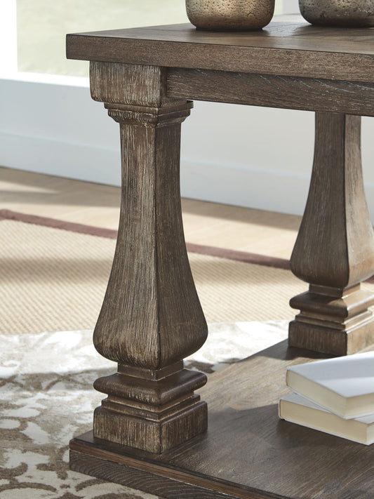 Johnelle - Gray - Rectangular End Table - Hornell Furniture Outlet