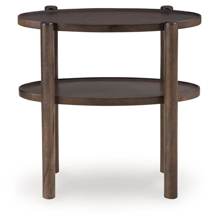 Wiattbury - Accent Table - Gray Brown - Hornell Furniture Outlet