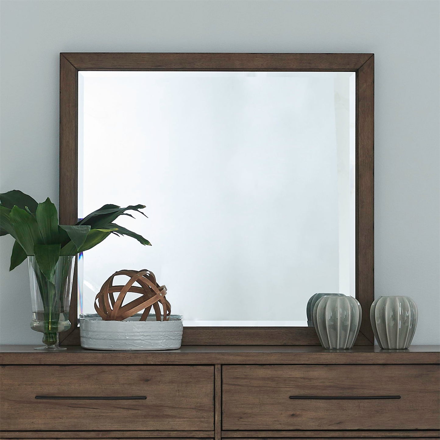 Shaker Lakes - Landscape Mirror - Harvest Brown