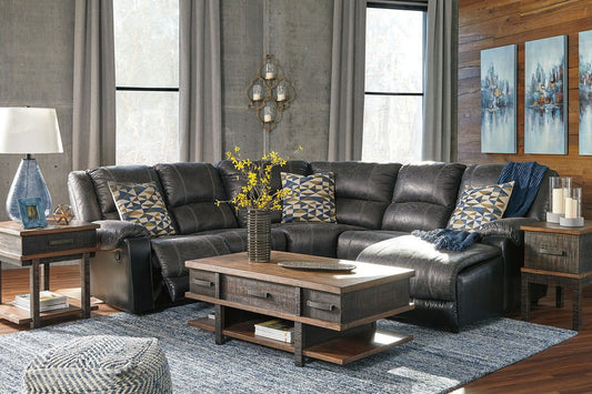 Nantahala - Reclining Sectional With Chaise - Hornell Furniture Outlet