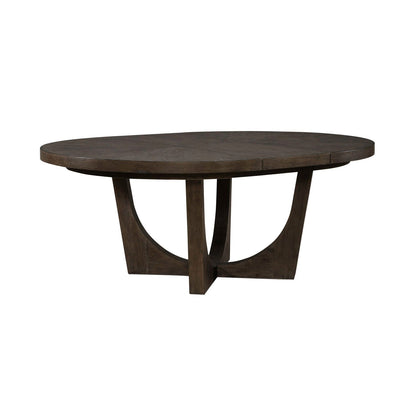 Cascade Falls - Pedestal Table - Brown - Hornell Furniture Outlet