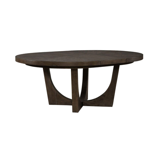 Cascade Falls - Pedestal Table - Brown - Hornell Furniture Outlet
